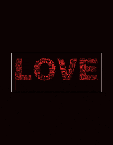 a red and white heart with the word love in the background
