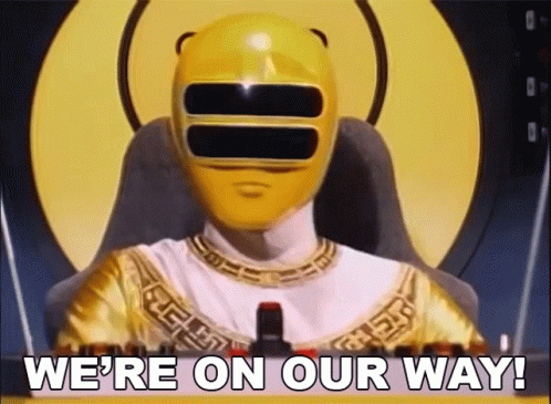 Were On Our Way Power Rangers Zeo GIF