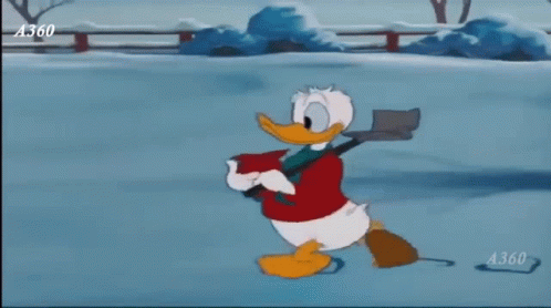Christmas Donald Duck GIF - Christmas Donald Duck Snow GIFs