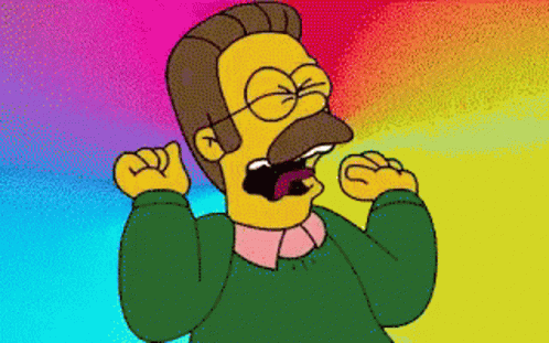 Ned Flanders Scream GIF - Ned Flanders Scream Panic GIFs