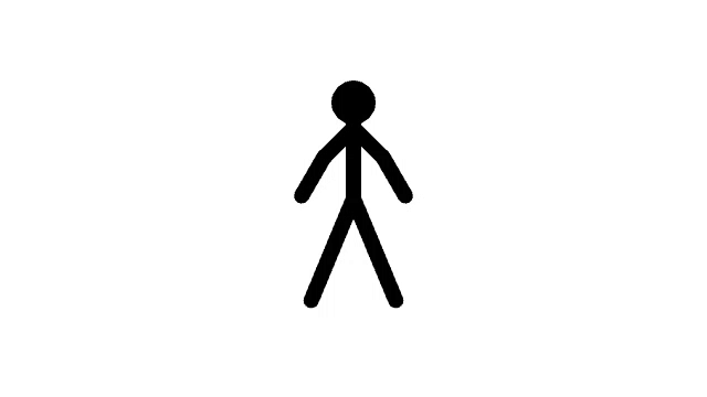 a stick figure with the name john on it