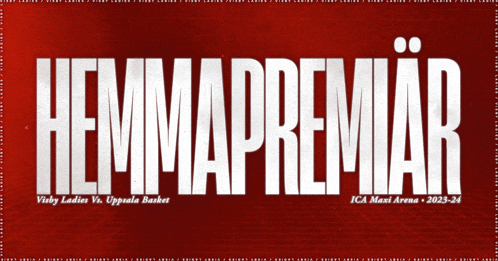a red and white sign that says hemmapremiar on it