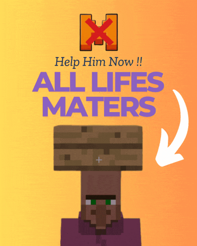 a poster that says help him now all lifes matter
