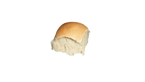 a slice of bread with a bite taken out of it