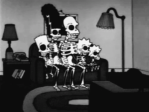 Skeleton Simpsons GIF - Skeleton Simpsons Cartoon GIFs