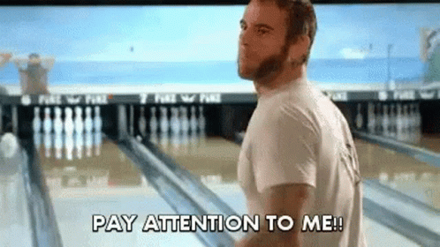 Pay Attention To Me Bowling Alley GIF - Pay Attention To Me Bowling Alley Cm Punk GIFs