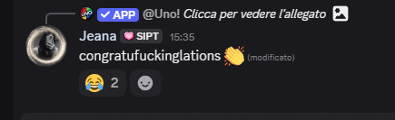 a congratulations message is displayed on a black background