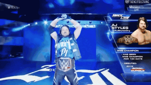 aj styles is a wwe champion and has been for 134 days