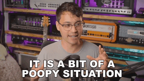 It Is A Bit Of A Poopy Situation Hunter Engel GIF - It Is A Bit Of A Poopy Situation Hunter Engel Agufish GIFs