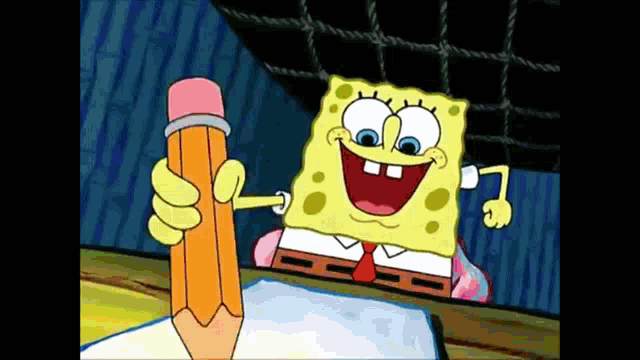 Spongebob Loop GIF - Spongebob Loop Writing GIFs