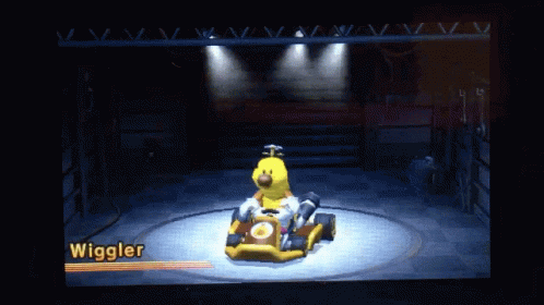 Wiggler Mario Kart GIF