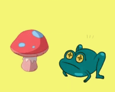 Frog Mushroom GIF - Frog Mushroom GIFs