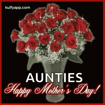 Happy Mothers Day Gif With Rose Flowers In A Vase Moms Day GIF - Happy Mothers Day Gif With Rose Flowers In A Vase Mothers Day Moms Day GIFs