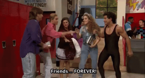 Friends Forever GIF - Back To School Friends Forever Bayside High GIFs