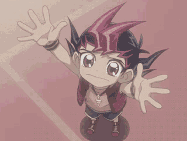 a cartoon character with a cross necklace on his chest