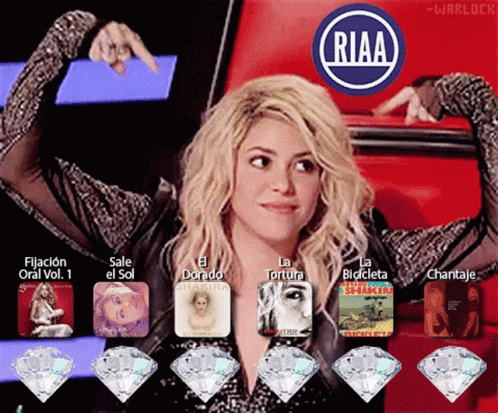 Shakira Diamonds GIF - Shakira Diamonds Riaa GIFs