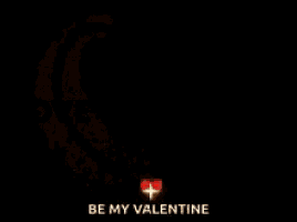 a heart with the words love you be my valentine