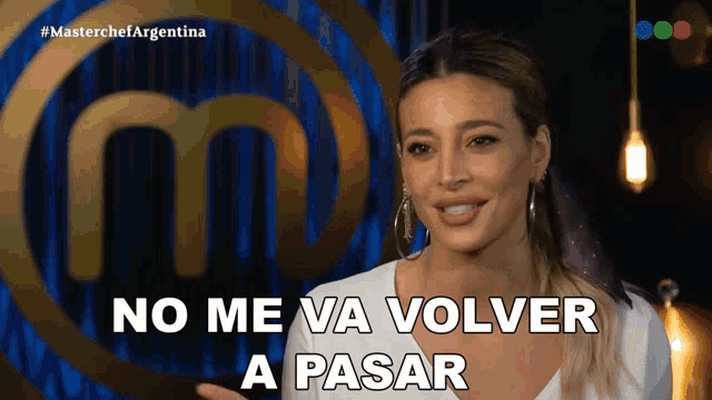 a woman says no me va volver a pasar