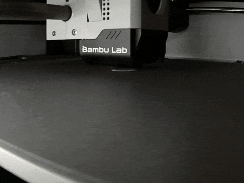 a black and white item with bambu lab written on it