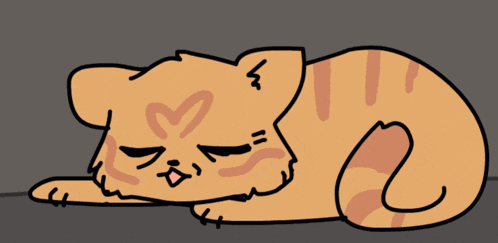 a cartoon cat with a heart on its face