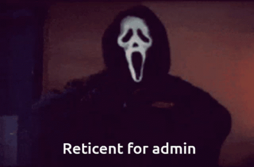 Ret For Admin Admin GIF - Ret For Admin Admin Reticent For Admin GIFs