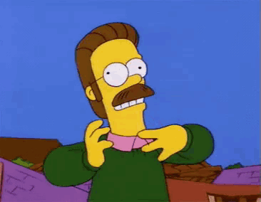 a cartoon character with a mustache wearing a green sweater and a pink shirt