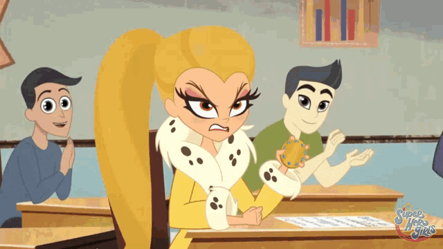a cartoon of a girl from super hero girls