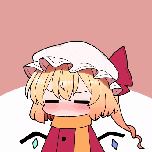 a drawing of a girl with her eyes closed wearing a hat