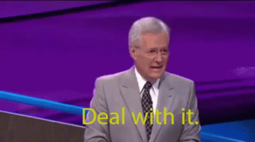 Deal With It GIF - Jeopardy Alex Trebek Deal With It GIFs