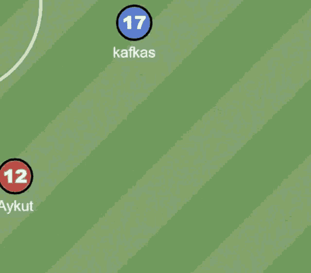 a soccer game with kirk and kafkas in the middle of the field