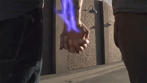 Electric Current GIF - Electric Current Holding Hands GIFs