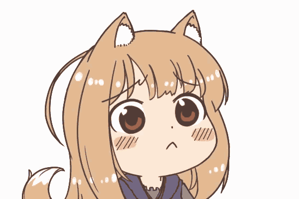 a drawing of a girl with a cat ear on her head
