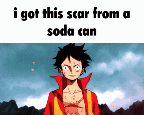 Luffy Soda Can GIF
