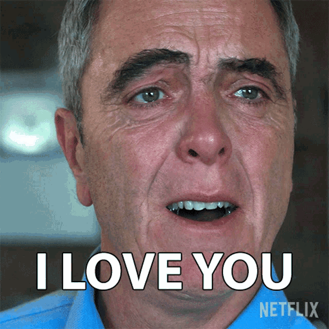 a man says i love you in a netflix advertisement