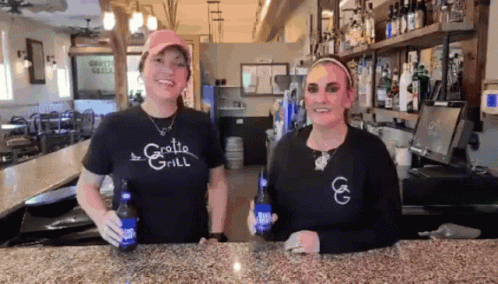 Grotto Grill Cheers GIF - Grotto Grill Cheers Cami Flynn GIFs