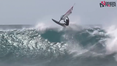 Try That With Just A Surf Board GIF - Extreme Wind Surfing Water GIFs