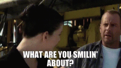 Armageddon Harry Stamper GIF - Armageddon Harry Stamper What Are You Smilin About GIFs