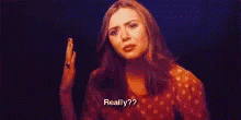 Seriously Elizabeth Olsen GIF - Seriously Elizabeth Olsen Disbelief GIFs