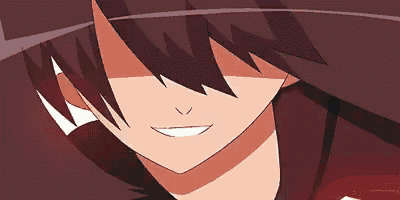 a close up of a person 's face with a red hat on