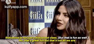 a woman says bollywood is not just a bollywood class but that 's fun as well