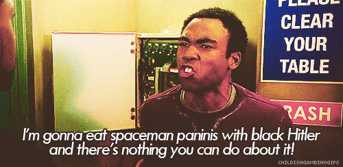 Over The Top GIF - Community Troy Barnes Paninis GIFs