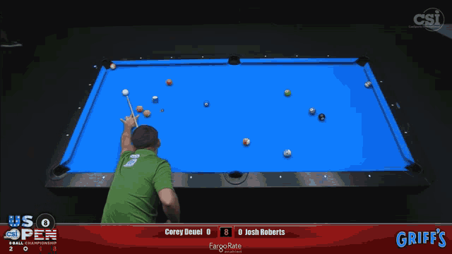 a pool table with griffs written on the bottom