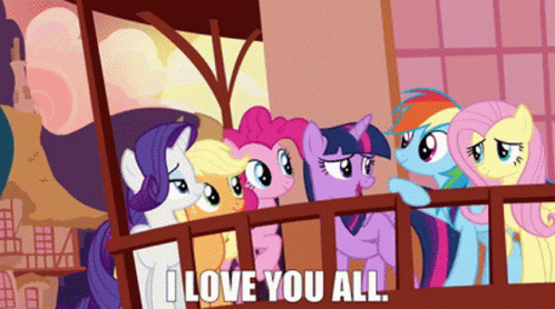 My Little Pony Twilight Sparkle GIF - My Little Pony Twilight Sparkle I Love You All GIFs