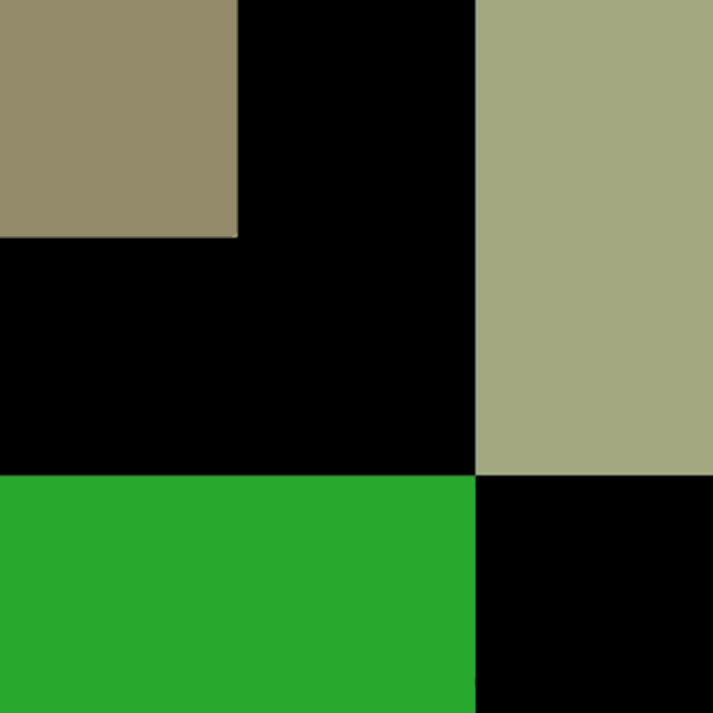 it looks like a pixel art of a deer standing on a green field .