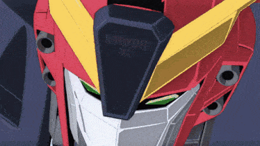 a close up of a robot 's head with the word immortal written on it