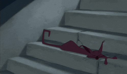 a cartoon of a man carrying a bag and a cat
