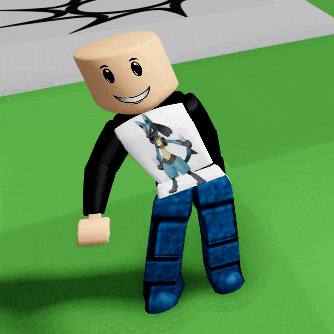 a cartoon character wearing a shirt with a picture of a lizard on it
