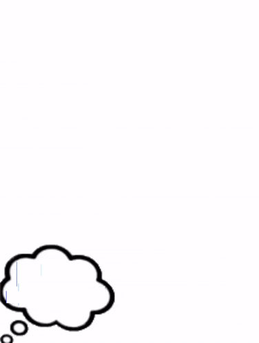 a thought bubble that says i love gay pron on a white background