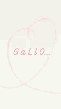 the word gallo is written in red on a white surface