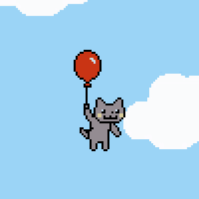Balloon Cat GIF - Balloon Cat Pop GIFs